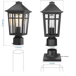 Solar Post Light Lamp 