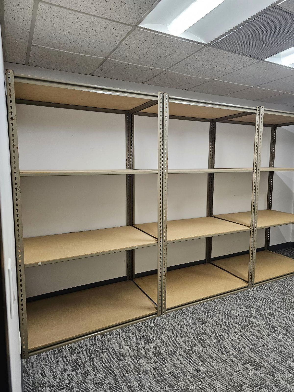 Heavy Duty 4 Tier Boltless Storage Racks 48 in W x 30 in D Shelving Stronger Than Homedepot Lowes And Costco Delivery Available