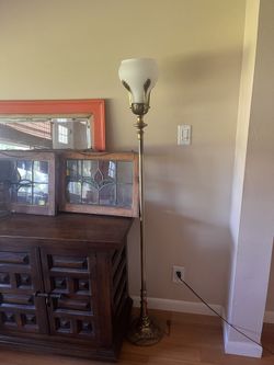 Antique Brass Floor Lamp 