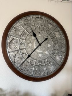 Zodiac sign clock