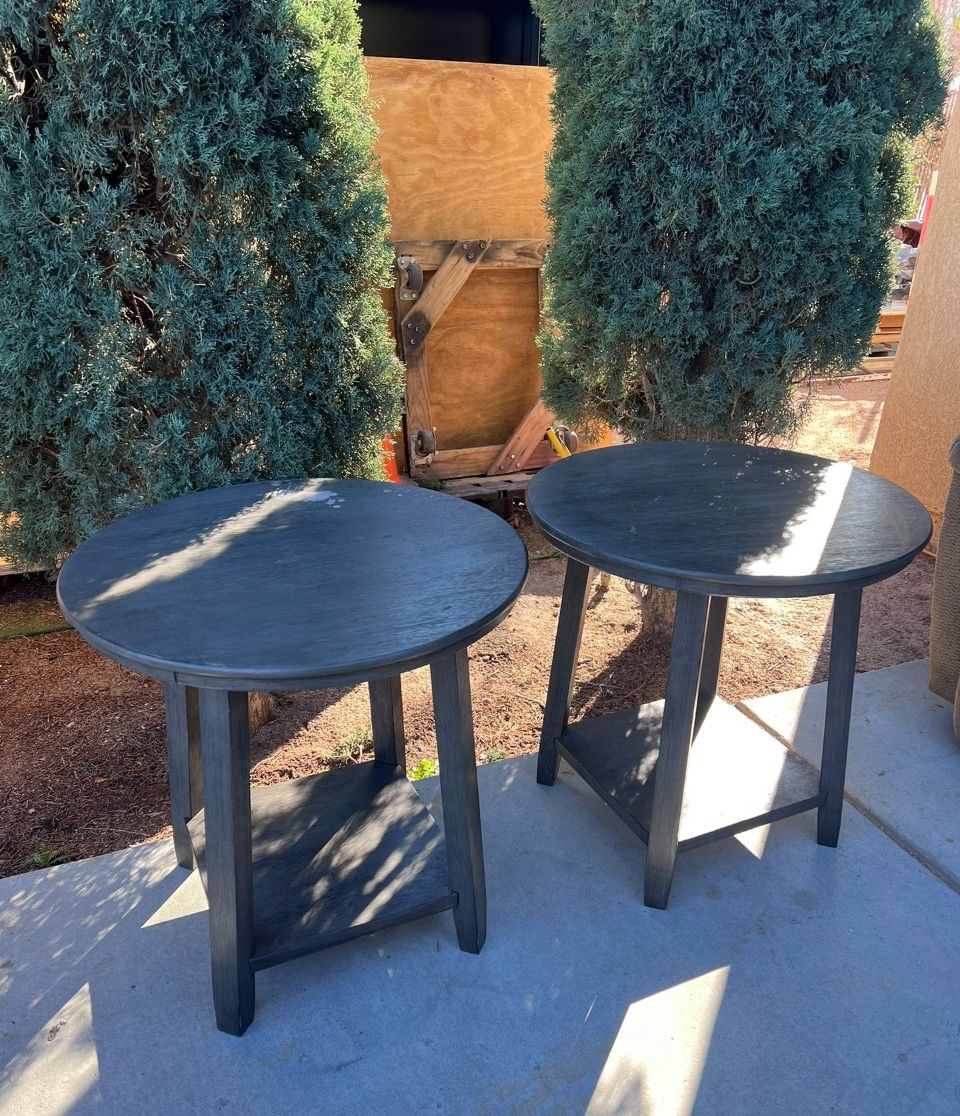 Matching Gray Side Tables!