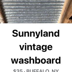 Sunny Land Vintage Washboard
