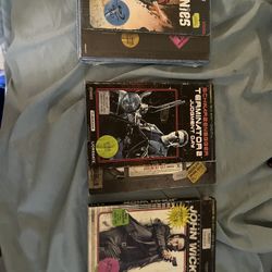 John Wick, Terminator 2 And The Goonies Old VHS Style Collection New 