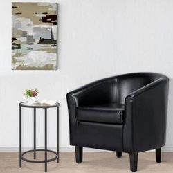 Black accent chair for living room or office - NEW