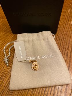 MICHAEL KORS 14K Rose Gold-Plated Sterling Silver Pavé Capricorn Zodiac Charm