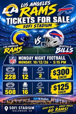 LA Rams vs Buffalo Bills NFL Tickets