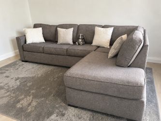 Modern Gray L-Shape Sectional Sofa from Living Spaces
