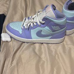 Jordan 1 Mid Purple Aqua