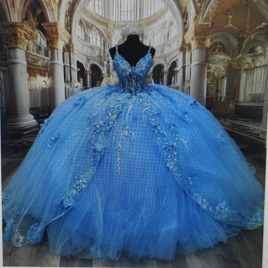Light Blue 15th/16th Birthday Dress