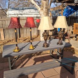 2 Pairs Of Lamps Very Nice 