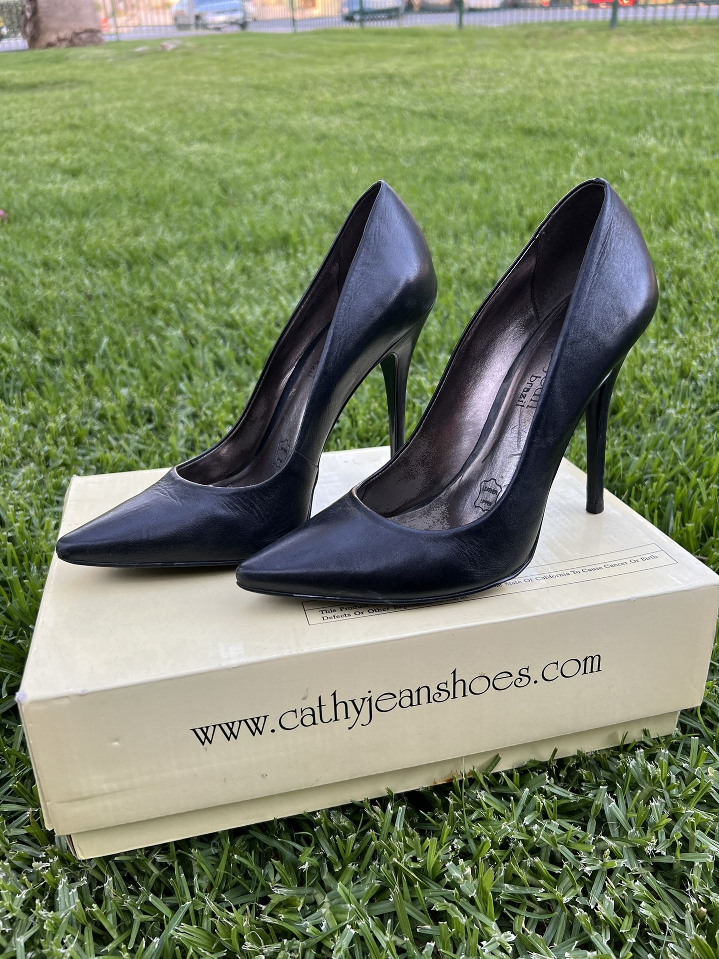 Cathy Jean Black Stiletto