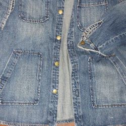 Women Current  Elliott Denim Jacket Sz M 