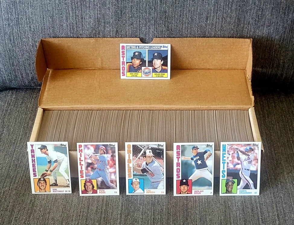 1984 Topps HIGH GRADE Baseball Card Complete Set Don Mattingly Strawberry ROOKIE Nolan Ryan MINT