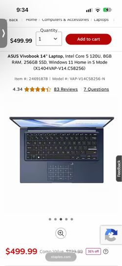 ASUS Vivobook 14"