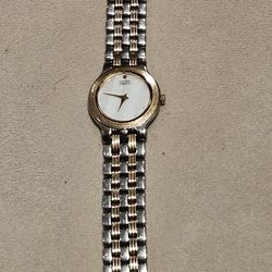 Vintage Citizen Watch with Beautiful Mother of Pearl Pearlescent Face Gold Hands