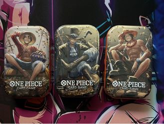 One Piece tin pack set of three Vol.2 sealed