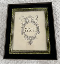 Olivia Riegel 8x10 Frame Green Swarovski Crystals
