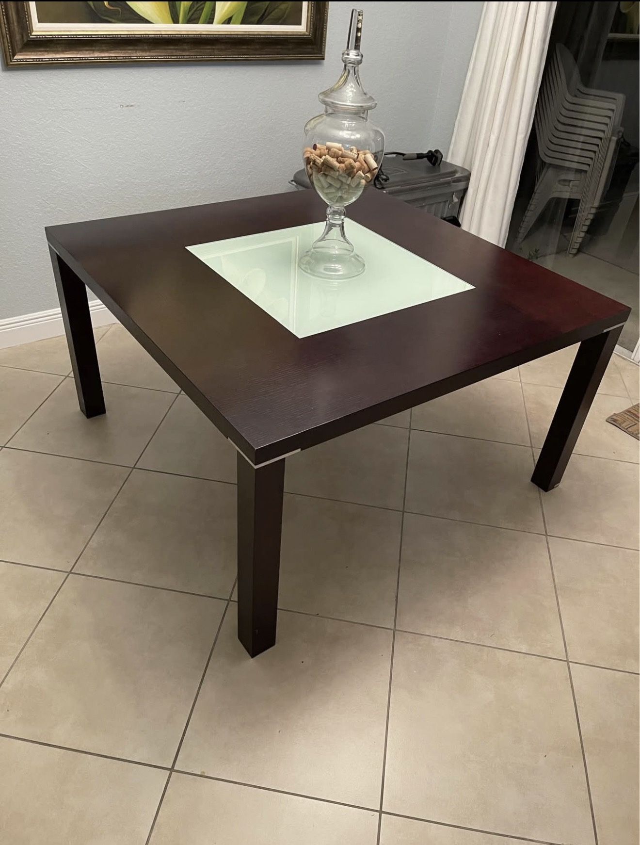 Dining Table 54” Square For 8 Ppl