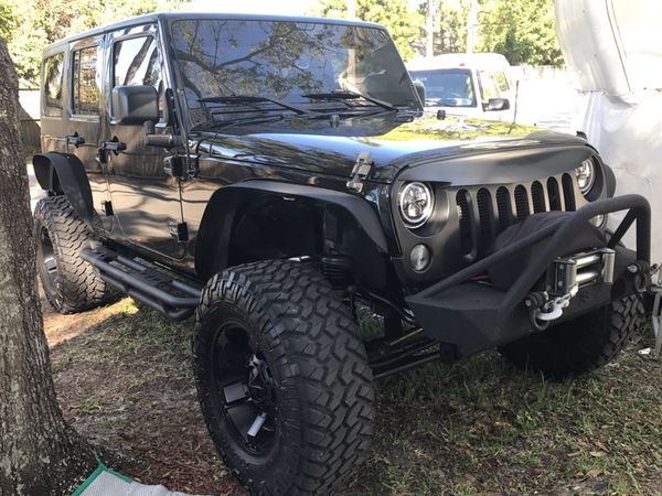 2016 Custom Lifted Jeep Wrangler Unlimited Blacked Out For Sale In