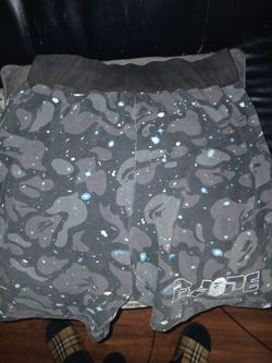 Space camo bape shorts