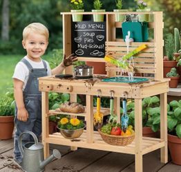 New outdoor mud kitchen for kids- see description