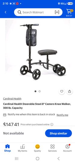 Cardinal Health Steerable Knee Walker