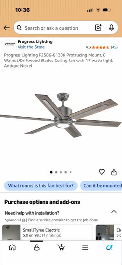 Progress Lighting Ceiling Fan - Brand New
