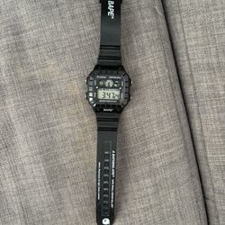 Bathing Ape Bape Digital Watch Black