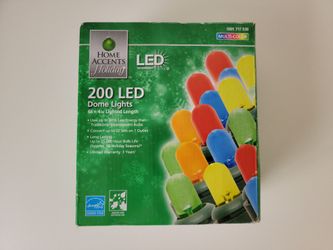 Home Accents Holiday 200-Light LED Multi-Colored Dome Light String