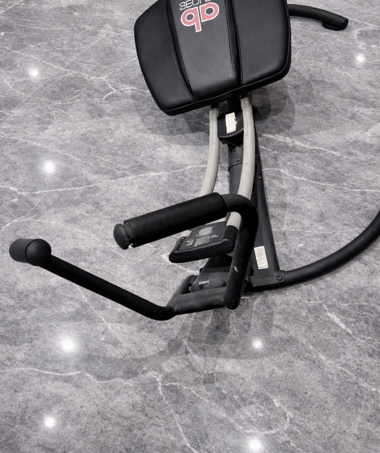 Ab glider with side to side love handle rocker