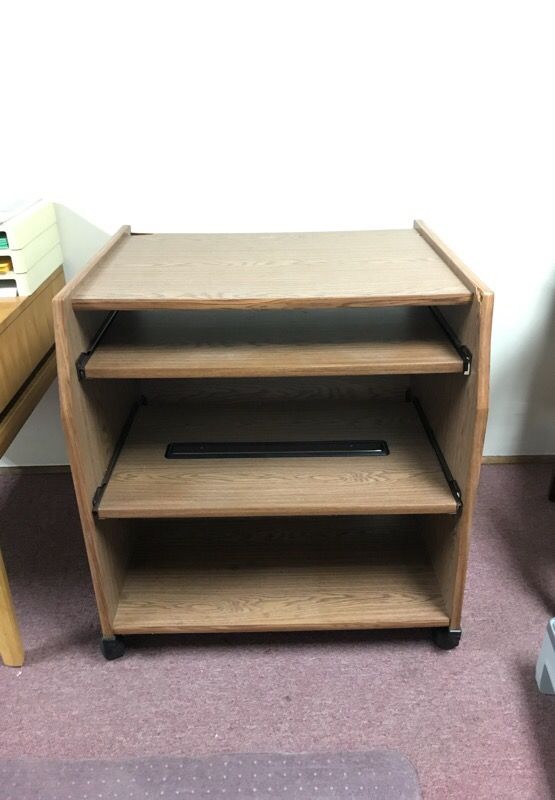 Wooden Desk on wheels