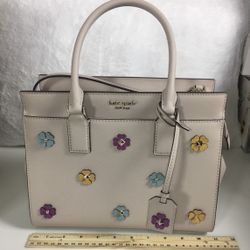 NWT Kate Spade Cream Floral Tote Bag