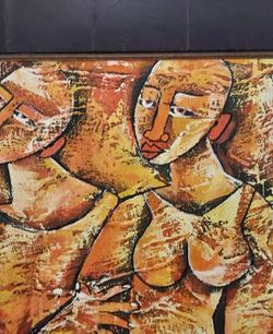 Vintage South African Original Art On Canvas, See All Photos/Details Thumbnail