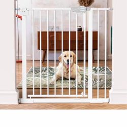 Baby Gate   40'' Extra Tall and   Fits openings 30''-37'' Adjustable Width Pet Gate for Stairs & Doorways & House and More,   Can Use As Dog Gate, Pre