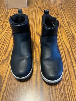 Khombu Women’s Black Fleece-Lined Winter Ankle Boots Size 7