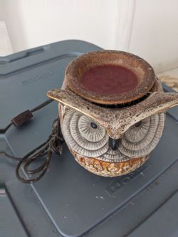 Ceramic owl lamp