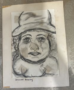 Obra Original Al Carboncillo Antiguo