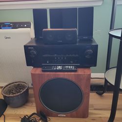 Older sound system, Devon receiver, Philips speakers.