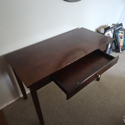 Wood Single Drawer Desk