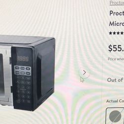 Small Black Microwave  Oven Used