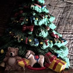 New Vintage Christmas Tree Cast Iron Door Stopper. It Has A Rubber Pad On The Bottom For Title Or Wood Floors. Sylvania / Upton Or Eastside