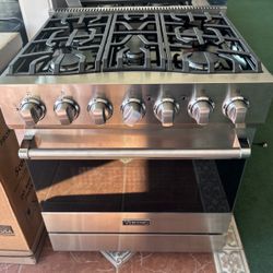 Viking 30”w Stainless Steel Stove 