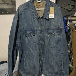 Foundry Jean Denim Jacket Mens Size 4xl Tall 