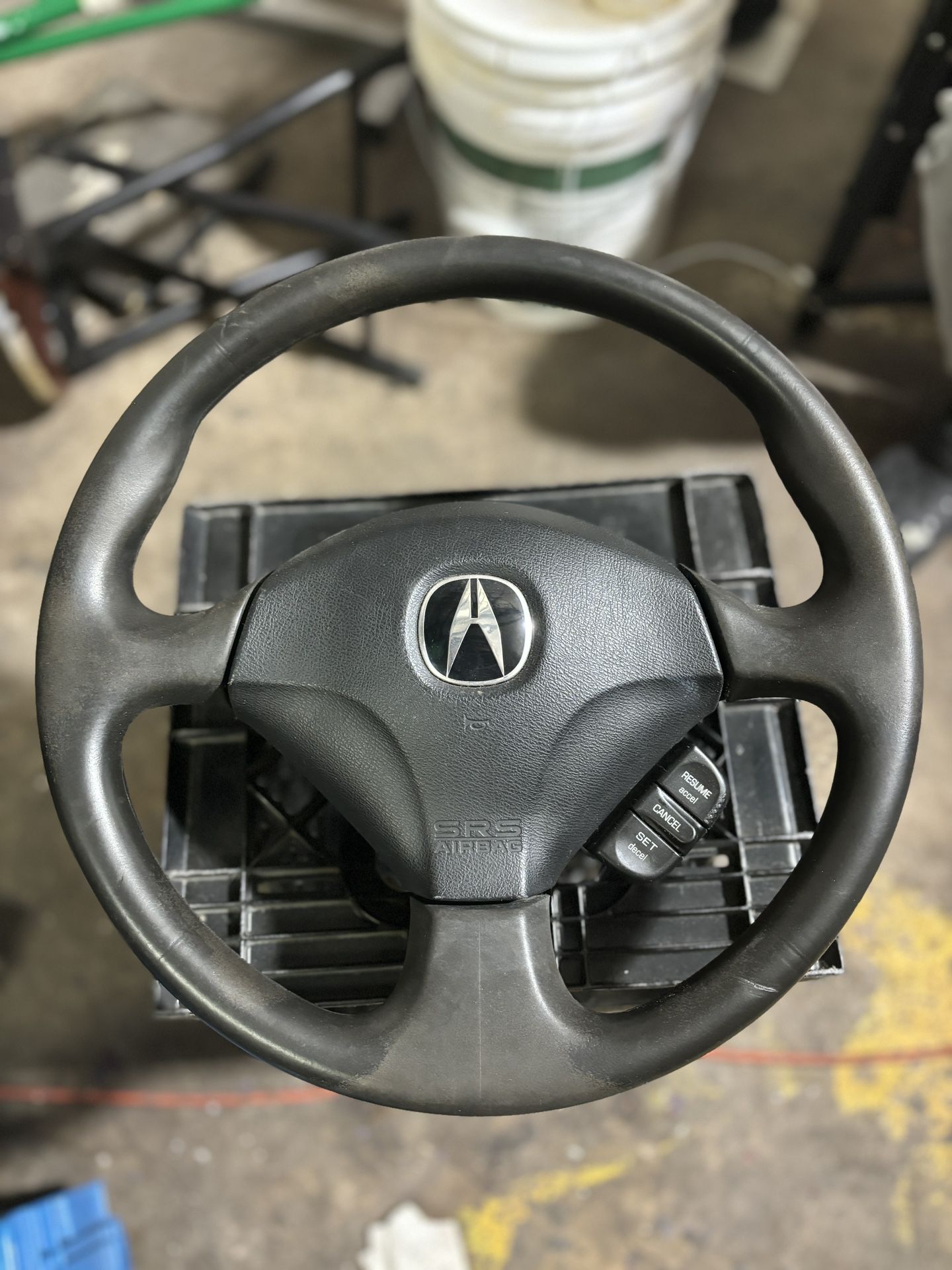 Black Acura RSX Steering Wheel
