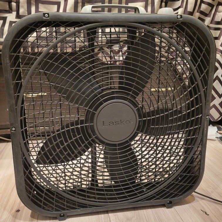 Black Lasko Cool Colors 20" Box Fan