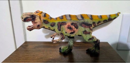 Tyrannosaurus Rex Dinosaur Toy for Kids Green T-rex Dino Action Figure,11 in Large.