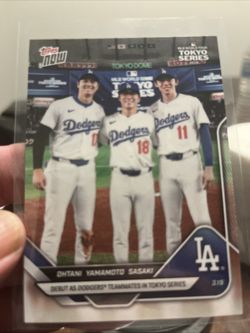 2025 TOPPS NOW Tokyo World Series #7 Shohei Yamamoto Sasaki