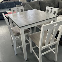 Solid Wood Counter Height Dining Table Sets Available, Same Day Delivery 