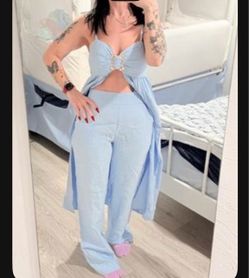 Light Blue 2-Piece Lounge Set