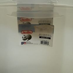 Sterilite 48qt Hinged lid Storage X5